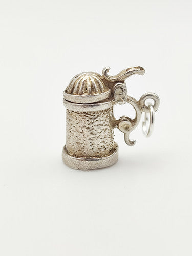 Vintage 925 Sterling Silver Tankard Charm CA15-121
