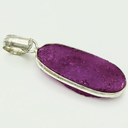 Vintage 925 Sterling Silver Dichroic Glass Pendant PAT120