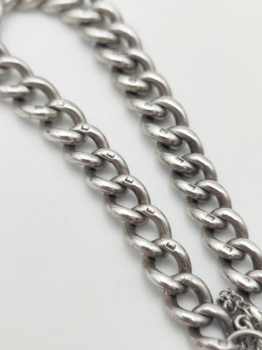 Vintage 925 Sterling Silver Curb Bracelet Bracelet-32