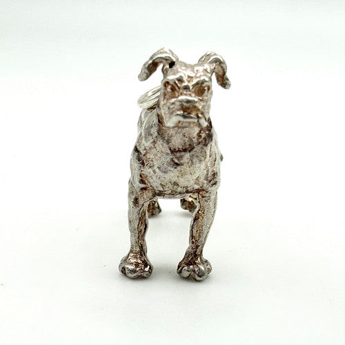 Vintage 925 Sterling Silver Boxer Dog Charm CA26-36
