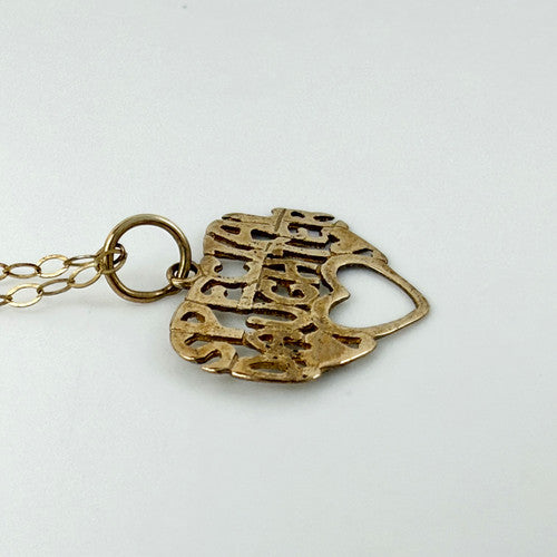 Vintage 9ct Yellow Gold Special Daughter Necklace PG84