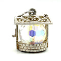 Vintage 925 Sterling Silver Crystal Wishing Well Charm CA27-63
