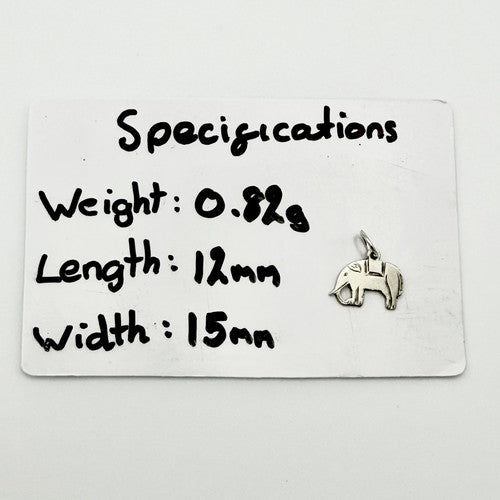 Vintage 925 Sterling Silver Elephant Charm CA20-45