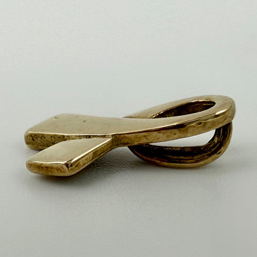 Vintage 9ct Yellow Gold Bow Slider Pendant PG17