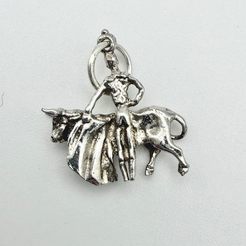 Vintage 925 Sterling Silver Matador Charm CA21-17