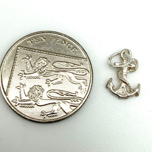 Vintage 925 Sterling Silver Anchor Charm CA27-28