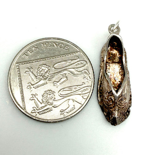 Vintage 925 Sterling Silver Shoe Charm CA27-45