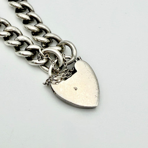 Vintage 925 Sterling Silver Curb Bracelet Bracelet-49