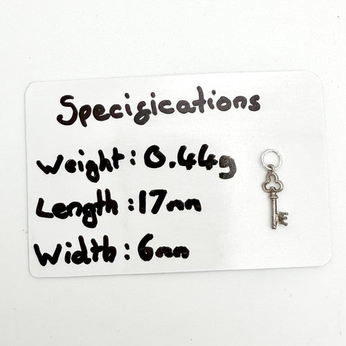 Vintage 925 Sterling Silver Letter E Key Charm CA29-20