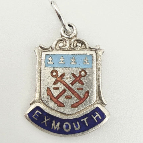 Vintage 925 Sterling Silver Exmouth Travel Charm CA25-19