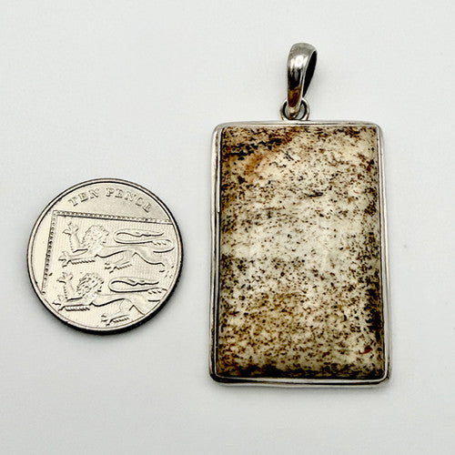 Vintage 925 Sterling Silver Unknown Stone Pendant PAT129