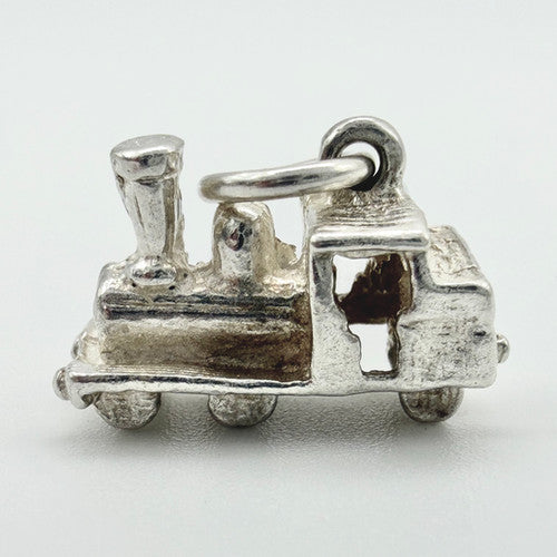 Vintage 925 Sterling Silver Train Charm CA22-81