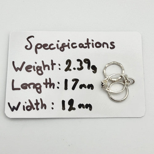 Vintage 925 Sterling Silver Rings Charm CA22-7