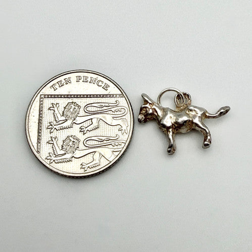 Vintage 925 Sterling Silver Donkey Charm CA19-54