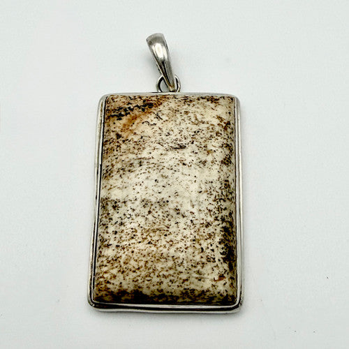 Vintage 925 Sterling Silver Unknown Stone Pendant PAT129