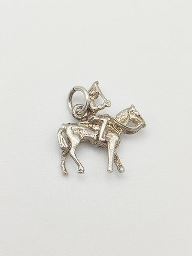 Vintage 925 Sterling Silver Cavalryman Charm CA14-18