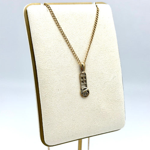 Vintage 9ct Yellow Gold Celtic Necklace PG88