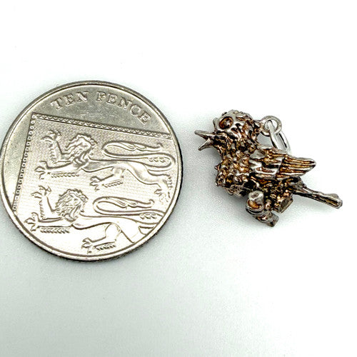 Vintage 925 Sterling Silver Bird Charm CA27-32