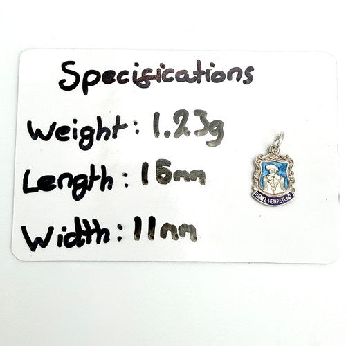 Vintage 925 Sterling Silver Hemel Hempstead Charm CA26-27