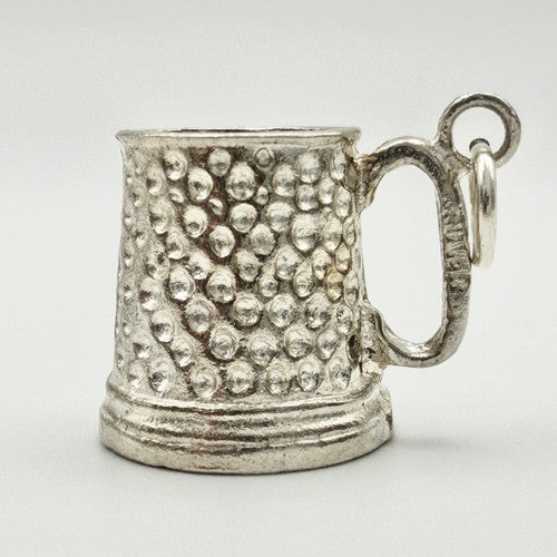 Vintage 925 Sterling Silver Tankard Charm CA22-29