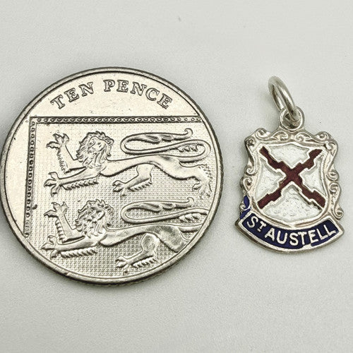 Vintage 925 Sterling Silver St Austell Travel Charm CA24-35