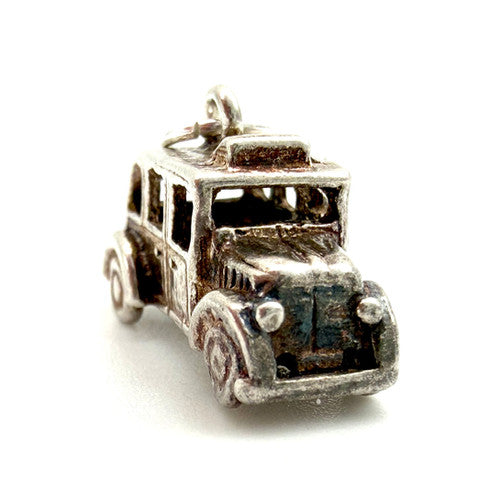 Vintage 925 Sterling Silver London Taxi Charm CA27-25