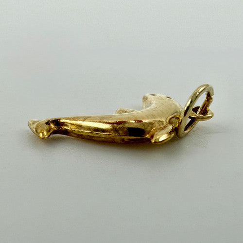 Vintage 9ct Yellow Gold Dolphin Charm PG52
