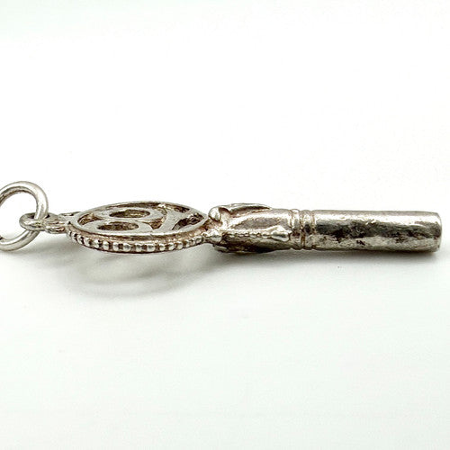 Vintage 925 Sterling Silver 18 Key Charm CA26-20