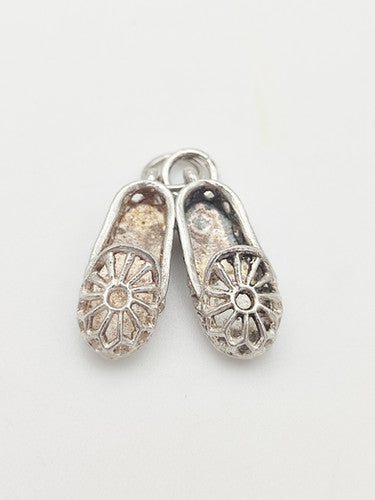 Vintage 925 Sterling Silver Shoe Charm CA13-48
