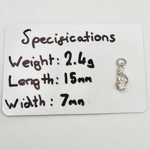 Vintage 925 Sterling Silver Santa Charm CA22-60