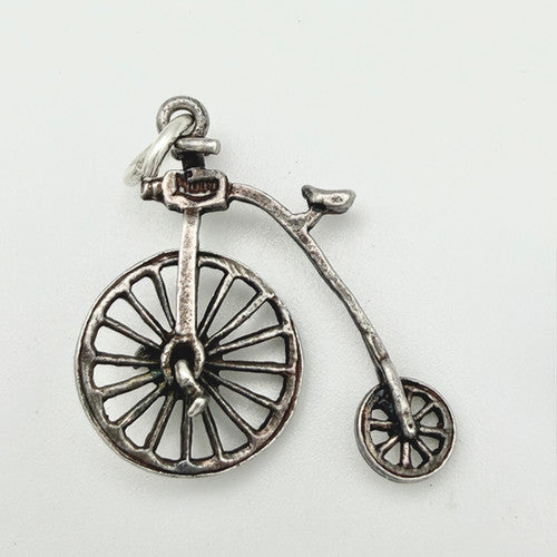 Vintage 925 Sterling Silver Nuvo Penny-Farthing Charm CA23-11