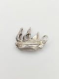 Vintage 925 Sterling Silver Boat Charm CA14-10