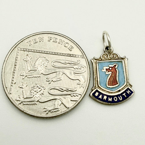 Vintage 925 Sterling Silver Barmouth Travel Charm CA20-17