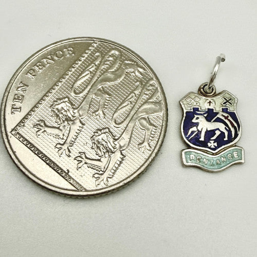 Vintage 925 Sterling Silver Penzance Travel Charm CA25-5