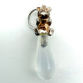 Vintage 925 Sterling Silver Teddy Bear Rattle Charm CA27-5