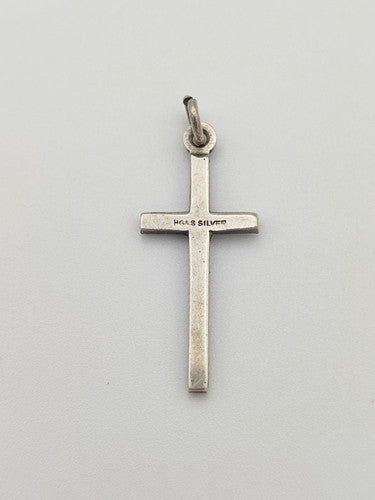 Vintage 925 Sterling Silver Cross Charm PAT43