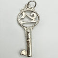 Vintage 925 Sterling Silver 21 Key Charm CA24-60