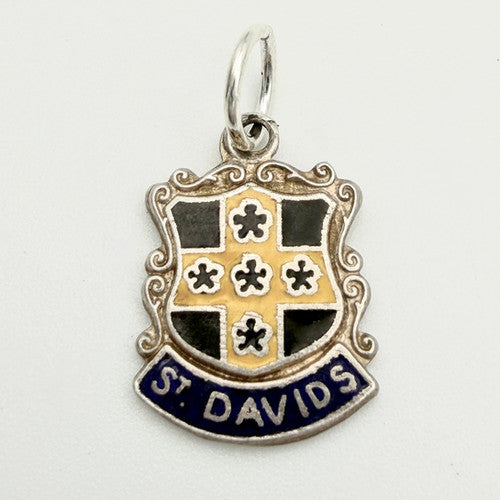 Vintage 925 Sterling Silver St. David’s Travel Charm CA20-22