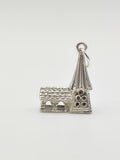 Vintage 925 Sterling Silver Church Charm CA17-31