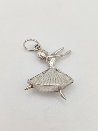 Vintage 925 Sterling Silver Dancer Charm CA17-1