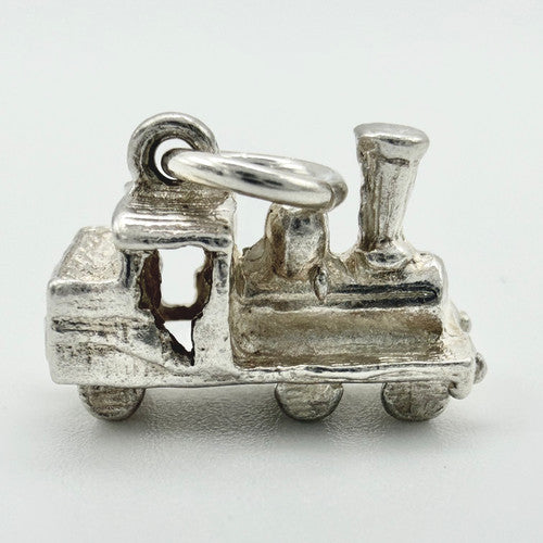 Vintage 925 Sterling Silver Train Charm CA22-81