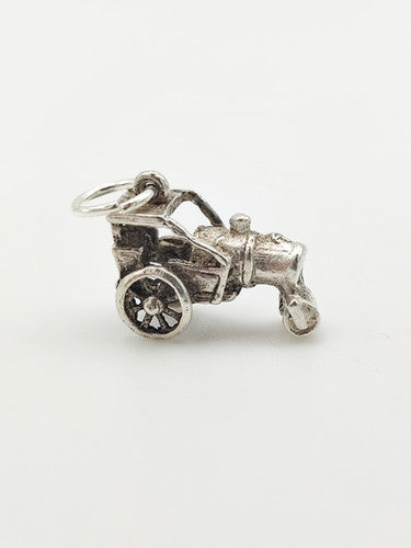Vintage 925 Sterling Silver Tractor Charm CA17-78