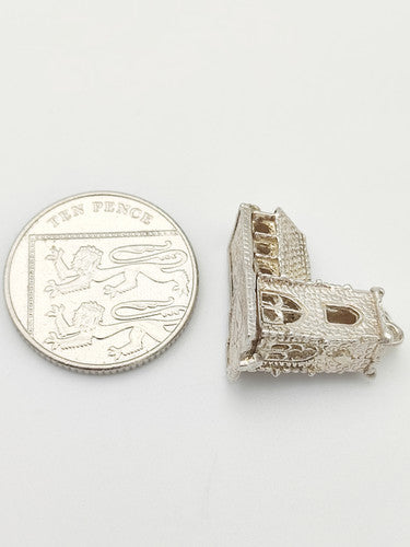 Vintage 925 Sterling Silver Church Charm CA14-19