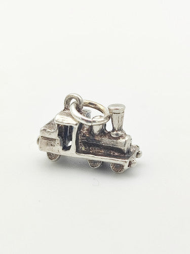 Vintage 925 Sterling Silver Train Charm CA13-30