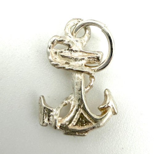 Vintage 925 Sterling Silver Anchor Charm CA27-28