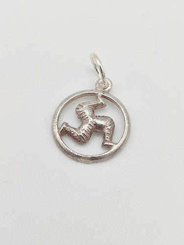 Vintage 925 Sterling Silver Isle Of Man Charm CA18-63