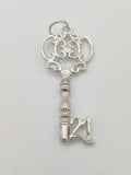 Vintage 925 Sterling Silver 21 Key Charm CA18-79