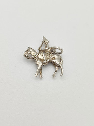 Vintage 925 Sterling Silver Cavalryman Charm CA14-18