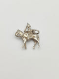 Vintage 925 Sterling Silver Cavalryman Charm CA14-18