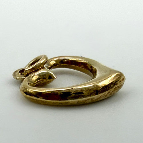 Vintage 9ct Yellow Gold Heart Charm PG37
